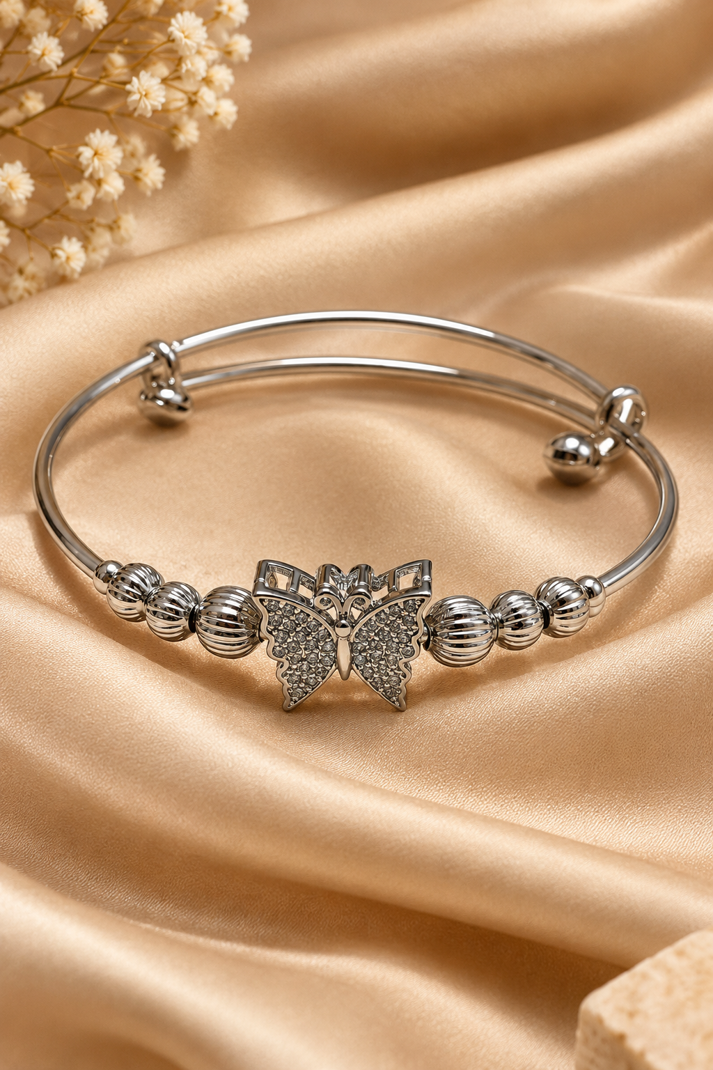 Golden Charm & Beaded Bracelet for Women