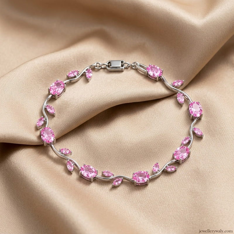Elegant Beaded Charm Bracelet with Sparkling Accent