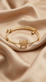Golden Butterfly Charm Bracelet for Women