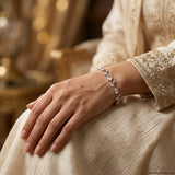 Elegant Beaded Charm Bracelet with Delicate Accent
