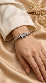 Golden Charm & Beaded Bracelet for Women