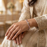 Golden Elegance Beaded Bracelet for Women